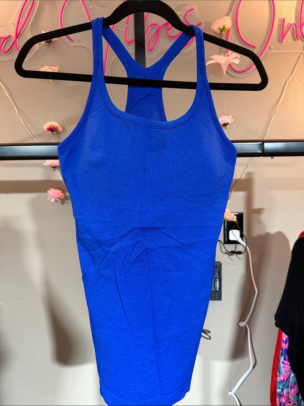 Lululemon Ebb To Street Tank Top in Electric Blue NWOT Sz 12